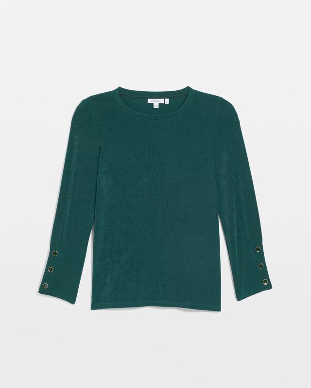 Travelers Button Sleeve Layering Top - image 5
